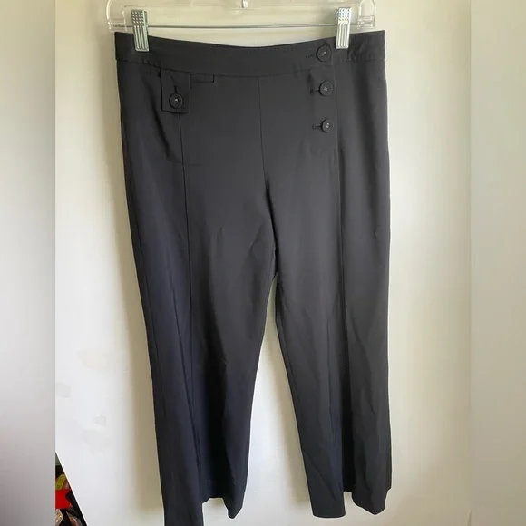 Etcetera Dress Pants Slacks Black Business Casual Buttons Size 2 (J) - Picture 1 of 6